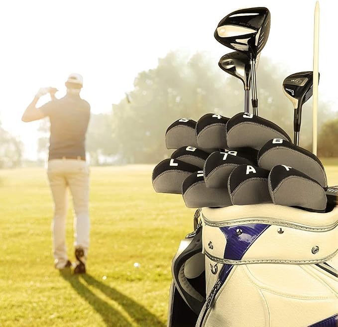 Craftsman Golf 11pcs/Set Neoprene Iron Headcover Set+3pcs/Set Driver Fairway Hybrids Headcover