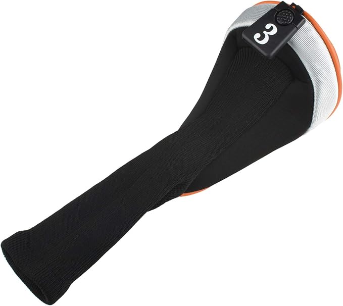 Andux 5pcs/Set Mesh Golf 460cc Driver Fairway Wood Club Head Covers Long Neck with No. Tags