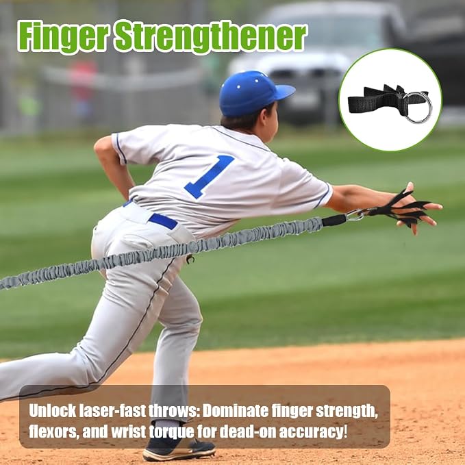 Davllin Baseball Resistance Trainer,Training Aid for Baseball Softball Pitchers,Interchangeable Grips to Build Arm Strength,Arm Bands for Baseball Players,Baseball Throwing Trainer,Great to Warm-Up