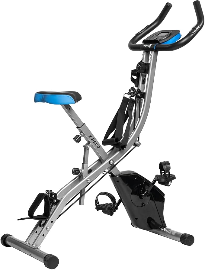 Lifepro Folding Exercise Bike - Top Foldable Indoor Stationary Bike - Fitness and Excersize Equipment - Perfect Home Gym Bike