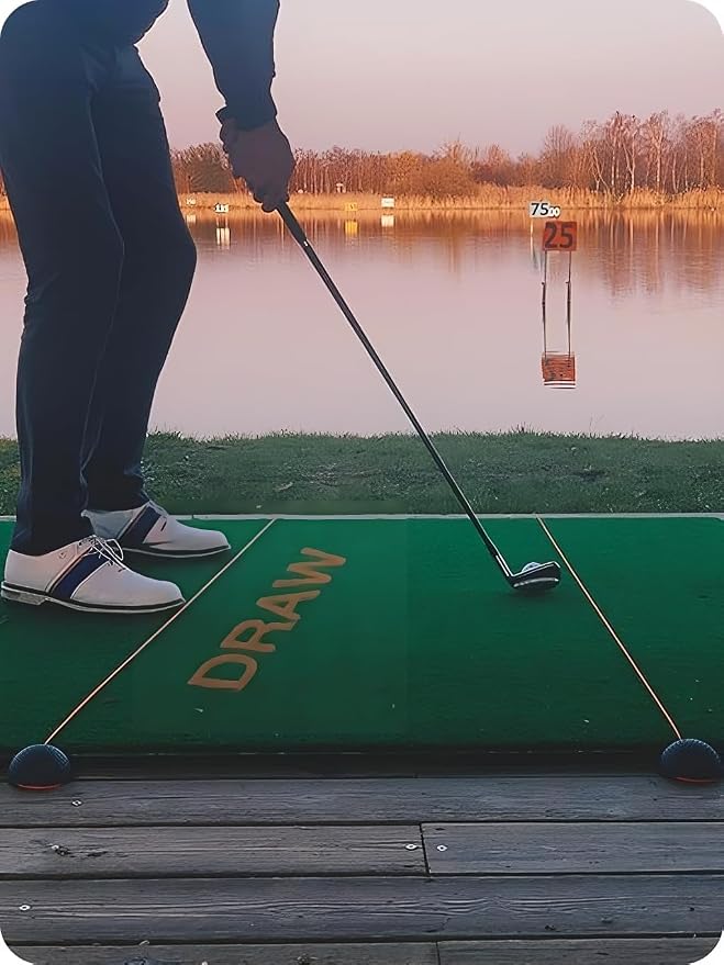 The Alignment Ball - Golf Training Aid for Setup & Alignment - Alternative to Sticks/Rods. Bundle with Golf Ball Alignment Stencil & Pen