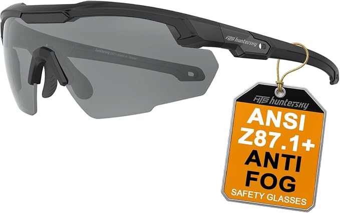 HTS HUNTERSKY Ballistic Tactical Shooting Glasses ANSI Z87+ UV400 Protective Eyewear