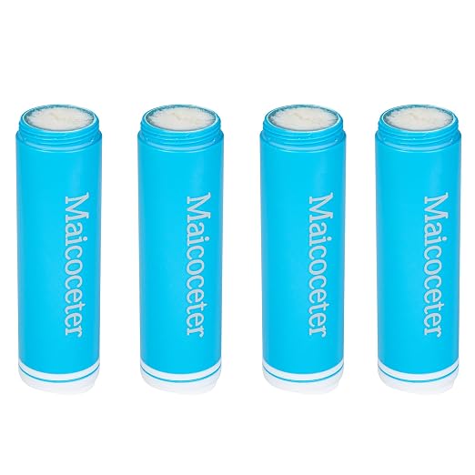 Membrance Replacement (4 Pack) for Water Filter Straw, Portable Replacement Filter for Camping, Hiking & Emergency Preparedness