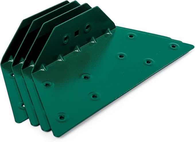 4 Pcs EZ Frame Brackets Accessories, A-Frame Brackets for Wooden Swing Set Beam, High Strength Support Fitting, Green