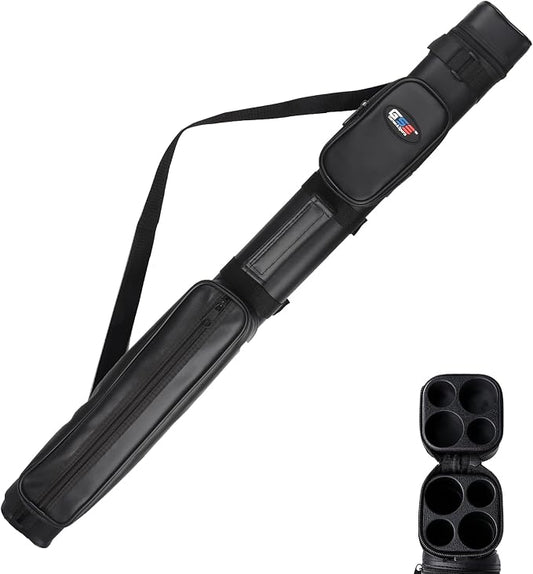 GSE Games & Sports Expert 2x2 Deluxe Hard Billiard Pool Cue Stick Carrying Case, Billiard Cue Case, Billiards Accessories (Several Colors Available)