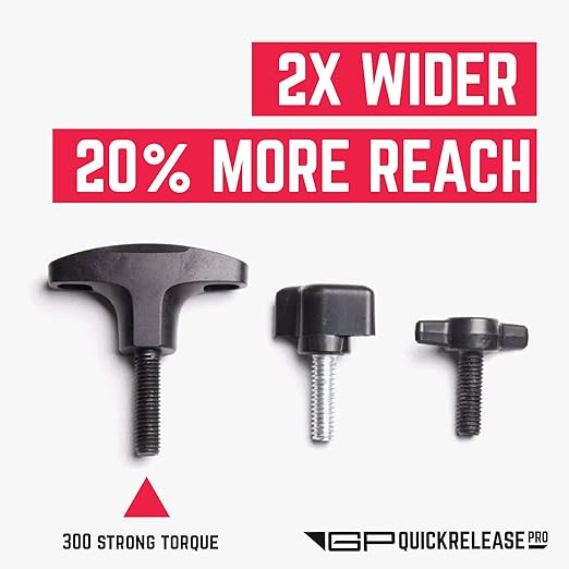 GPCA – Quick Release Hardtop Bolts, M8 25mm Thumbscrew for Ford Bronco & Jeep Accessories, Hardtop Removal, Cargo Tie Down & Cargo Hooks, D-Ring, 8 Pack (Black)