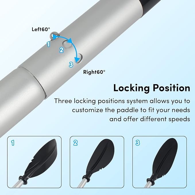 Kayak Paddles Adjustable 88in 4 Piece Kayak Oars Boat Paddles for Adults with Paddle Leash, Canoe Paddles for Kayaking Rafting Jet Ski Canoe Outdoor Kayak Water Sports and Safety Boat Accessories