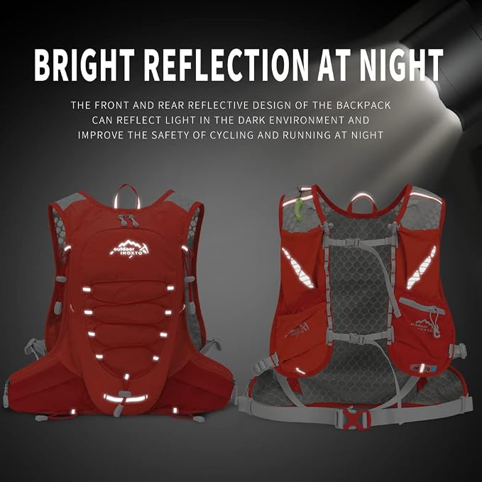 IX INOXTO Running Hydration Vest for Men Women Water Backpack for Running 3L Running Hydration Pack for Trail Running Marathon Race Hiking