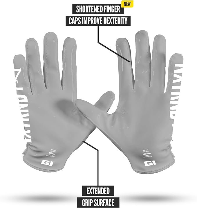 Nxtrnd G1 Pro Men's Football Gloves, Adult Sticky Receiver Gloves