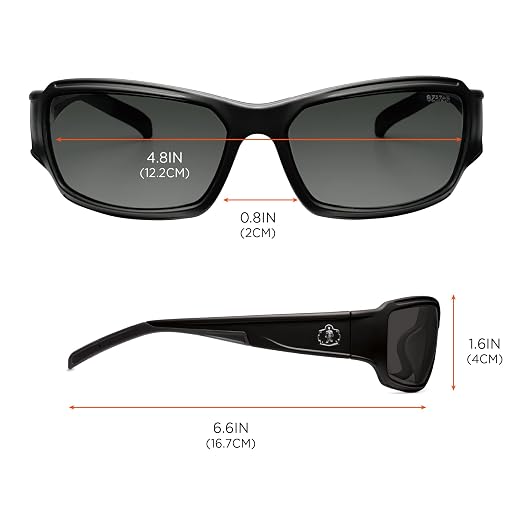 Ergodyne Skullerz THOR Anti Scratch Safety Glasses, Anti-Fog, ANSI z87.1
