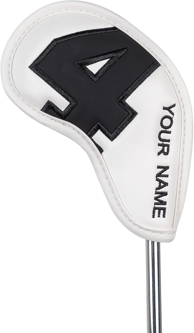 Craftsman Golf Magnetic Iron Headcovers Protective Cover with Large No. Available for Customize Name