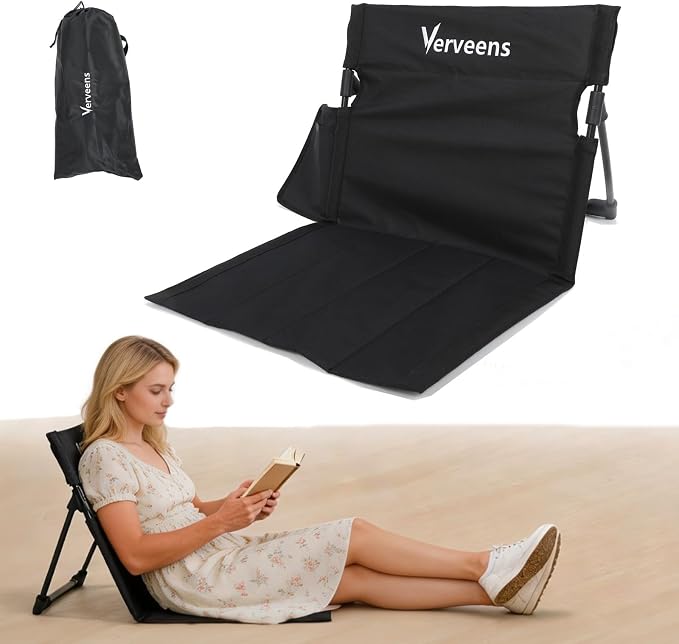Extra Large Foldable Camping Chair with Cup Holder,Ultra-Light Portable Beach Chair with Carry Bag for Sunbathing Swimming Poolside Picnic Lawn Road Hiking Trips (Black)