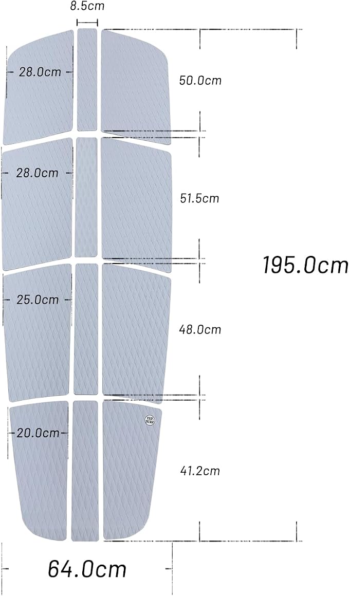 UPSURF SUP Deck Pad Surf EVA 3MM Glue Skidproof Top Stand Up Paddle Board SUP Deck Traction Pad Diamond Plate Pattern
