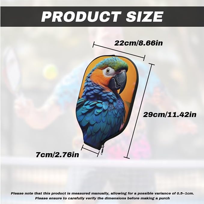 Pickleball Paddle Covers, Durable Polyeste Paddle Cover,Anti-Drop Paddle Storage Bag