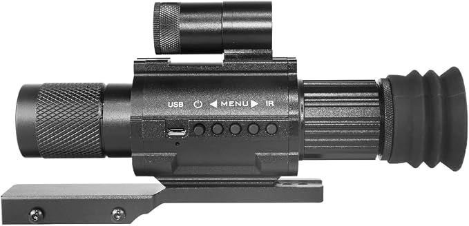 Day & Night Vision Rifle Scope Monocular with 850nm IR Fixed 3X Magnification, Digital Night Vision monocular Telescope，Hunting Wildlife Observation， Can be Used independently