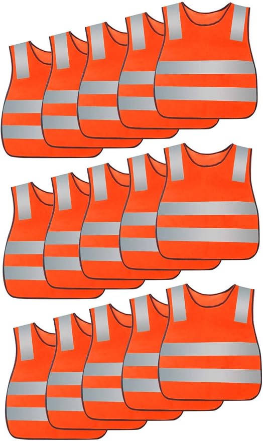 AIEOE Kids High Visibility Safety Vest Reflective Running Lightweight Traffic Walking Breathable Construction Vest
