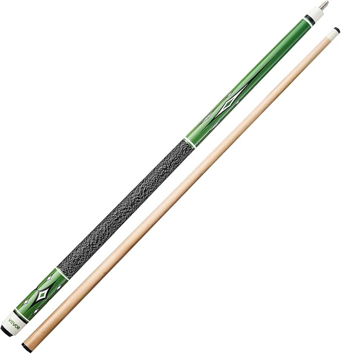 VEVOR Pool Cue, Pool Stick, 58 inch Billiard Pools Cue Stick with Multi-Layer Tip & ABS Connection Ring, Cues Sticks for Professional Pool Table, Bar, Home, Office