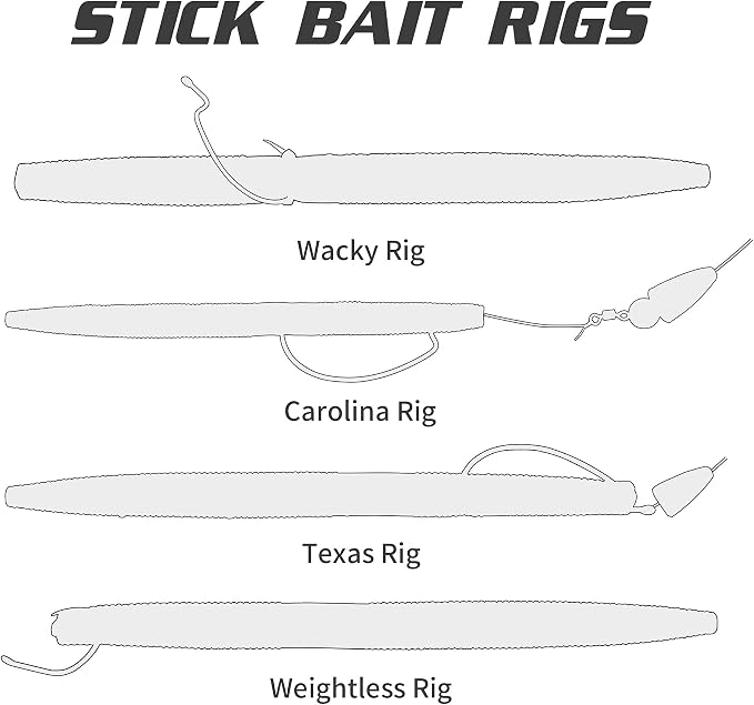 4"/5" Senko Worms Kit, Salt Impregnated Soft Plastic Lures | 30/50/78/100 Wacky Worms for Bass Fishing, Freshwater & Saltwater Applications,Artificial fishing bait