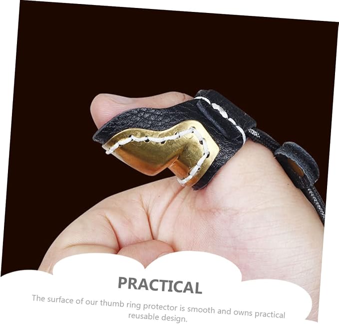 BESPORTBLE 2pcs Guard Sleeve Bow Fingers Outdoor Cover Finger Protection Right Archery Copper for Shooting