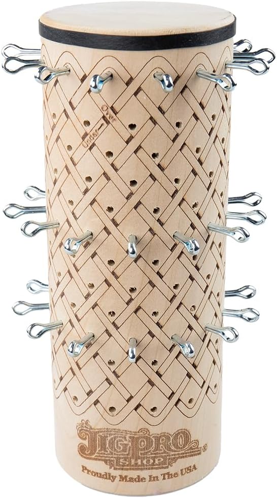 Easy Assist Mandrels – Knot Tying Tool – Includes Pins and Rubber Bands (3 Inch, 13 Bight)