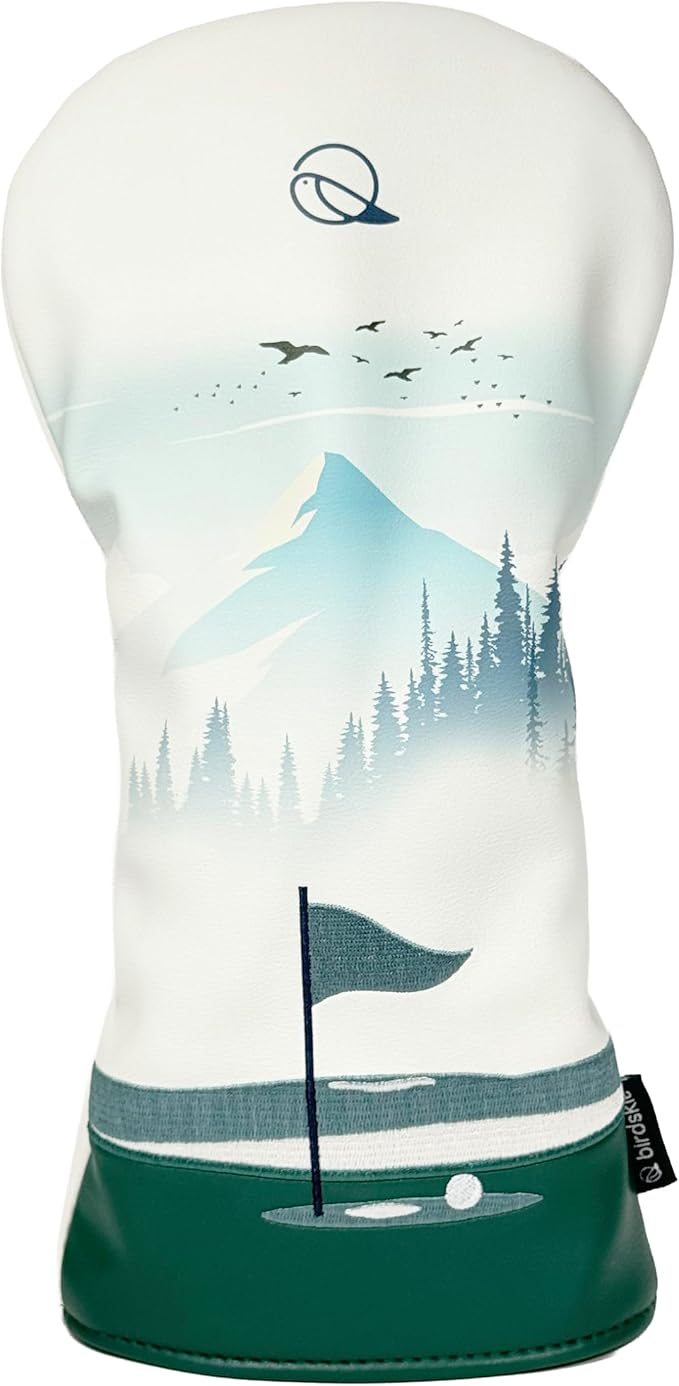 Golf Driver Headcover birdskie Premium Leather Head Cover. Digitally Printed and Embroidered Design. Head Cover for Your Driver by birdskie.