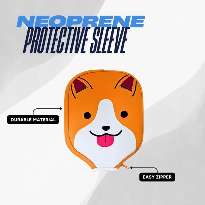 Neoprene Funny Pickleball Paddle Cover – Durable & Lightweight Protective Case with Hilarious Design, Fits Most Standard Paddles