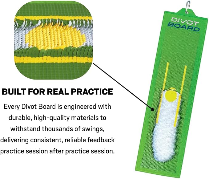 Golf Training Aid – Instant Feedback for Swing Path, Low Point & Impact | Improve Ball Striking Indoors or Outdoors | Golf Swing Trainer for Home Practice & Consistent Contact