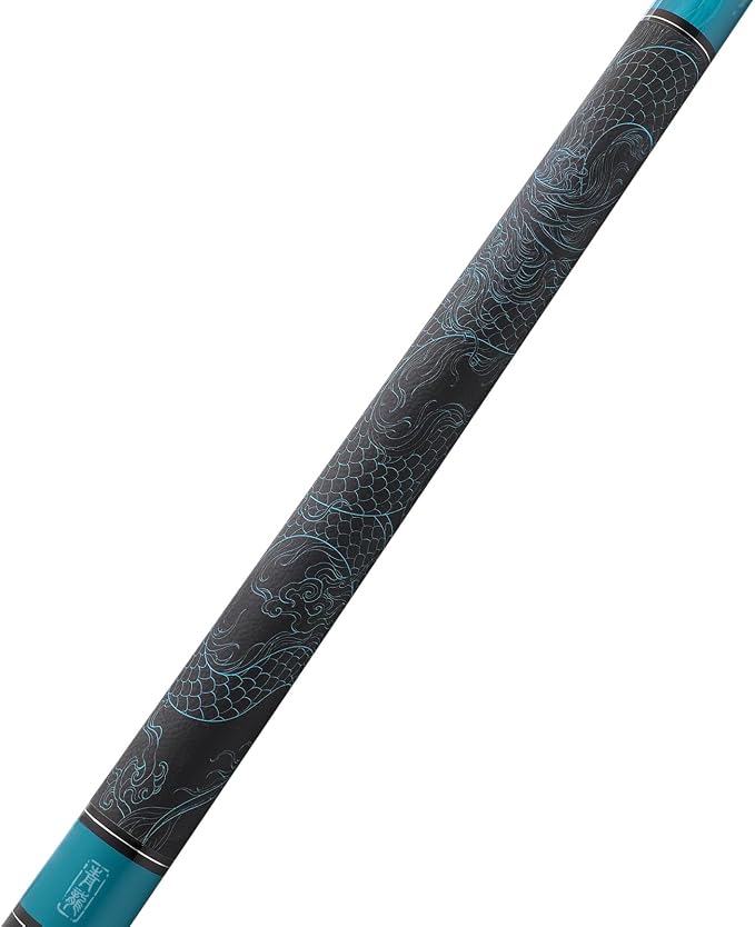 CUESOUL 19oz Pool Cue with Black case,13mm Tip,58inches Mythological Symbols Pattern 4 Styles