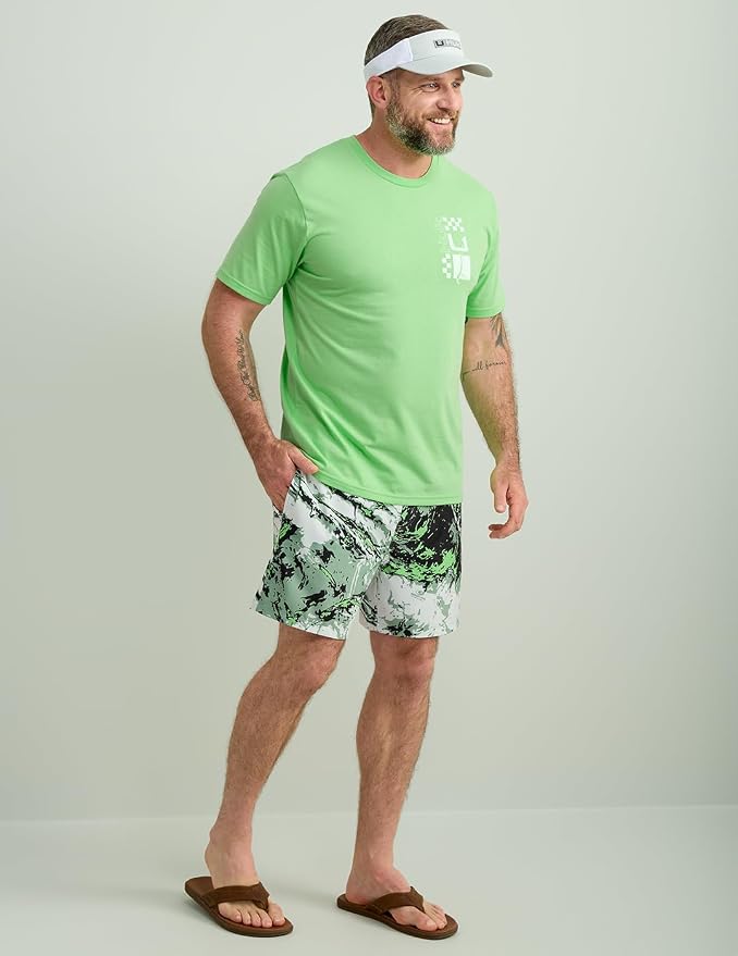 HUK Mens Performance Fishing Logo Tee, Short Sleeve T-Shirt for Men