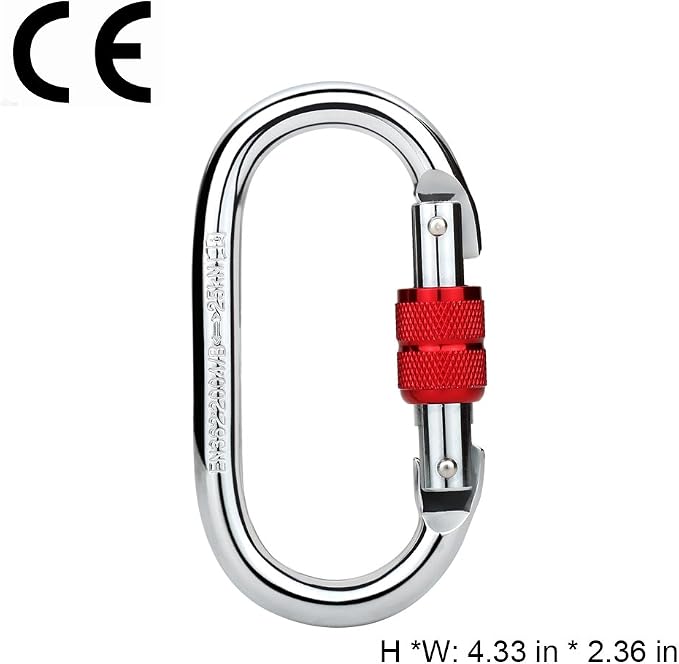 NAXEN Zip Line Pulley Tandem Speed Dual Trolley with 25kN Carabiner