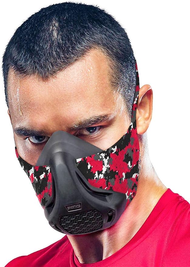 Sparthos High Altitude Mask - Simulate High Altitudes - for Gym, Cardio, Fitness, Running, Endurance and HIIT Training [16 Breathing Levels]