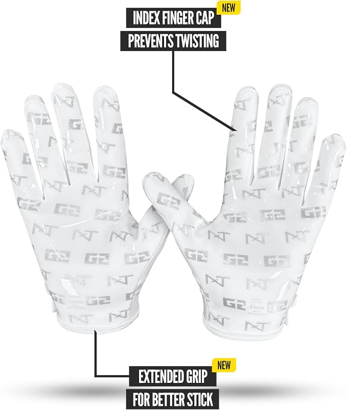 Nxtrnd G2 Pro Football Gloves, Men's Ultra Sticky Elite Receiver Gloves