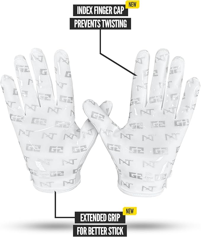 Nxtrnd G2 Pro Football Gloves, Men's Ultra Sticky Elite Receiver Gloves