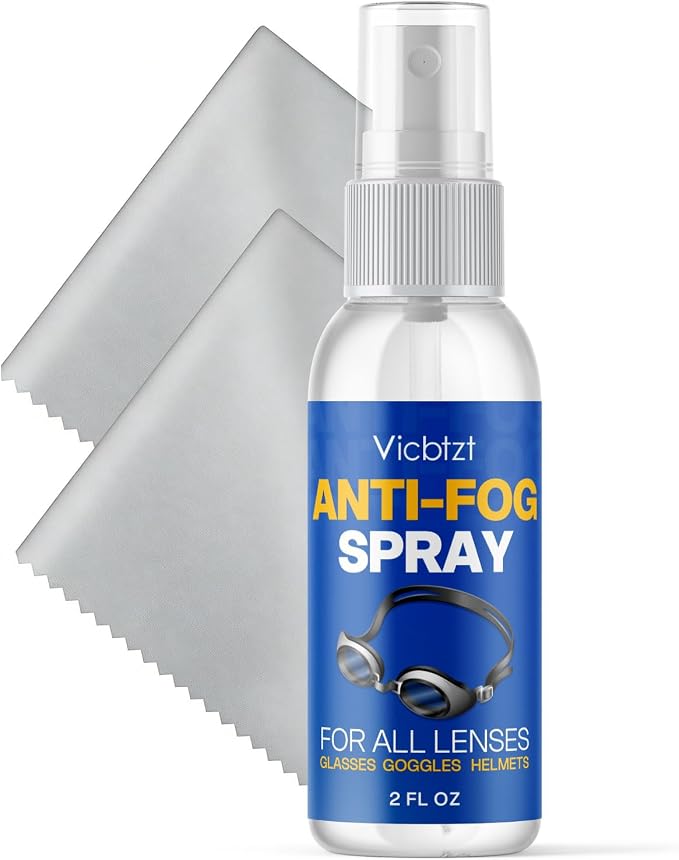 Anti Fog Spray for Swim Goggles, Snorkel Mask & Scuba Masks, Reef Safe & Long-Lasting Defogger for Swimming, Diving, Snorkeling, Skiing, Paintball, Motorcycling - 2 fl oz