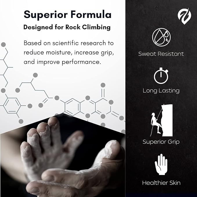 EVMT Brands Liquid Chalk, Mess Free Gym Chalk for Weightlifting, Gymnastics, Rock Climbing, Dancing. Sweat Resistant and Long Lasting for Stronger Grip.