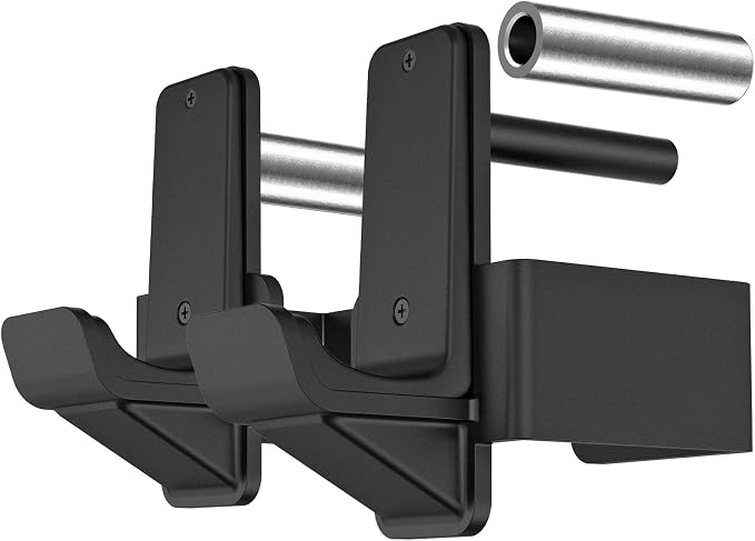 Kipika Power Rack Bundle - J-Hooks and Multi-Grip Dip Bars for Home Gym, and Fitness Workouts