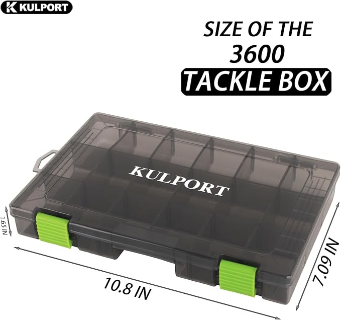 Tackle Boxes Plastic Storage Organizer Box with Removable Dividers,3600 Tackle Tray,Lure Box and Terminal Tackle Storage,4 Packs Tackle Trays-Grey