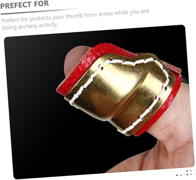BESPORTBLE 2pcs Guard Sleeve Bow Fingers Outdoor Cover Finger Protection Right Archery Copper for Shooting
