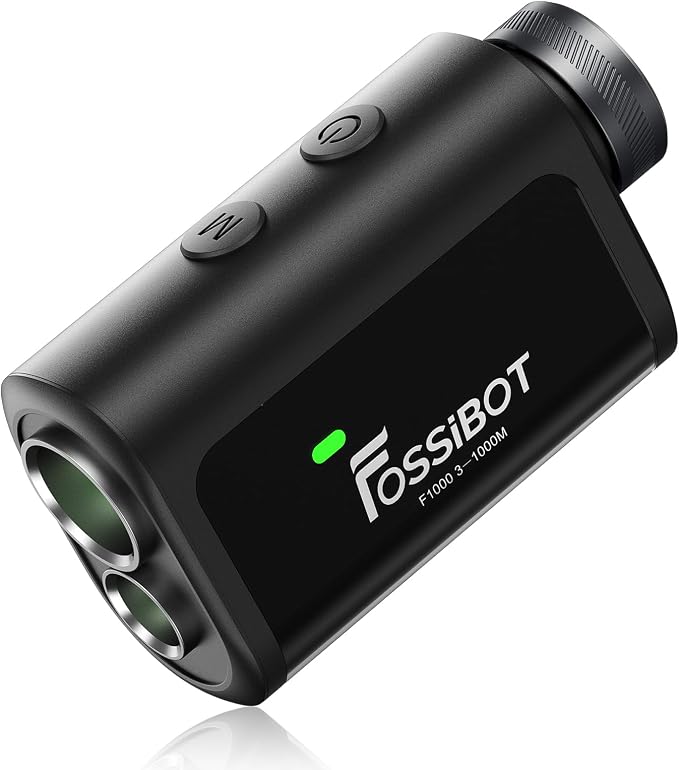 FOSSIBOT Range Finder Golf Rangefinder with Slope and Magnetic,Flag Pole Locking Vibration,6.5X Magnification,3-1100 Yards.