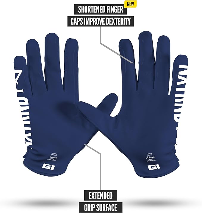Nxtrnd G1 Pro Men's Football Gloves, Adult Sticky Receiver Gloves