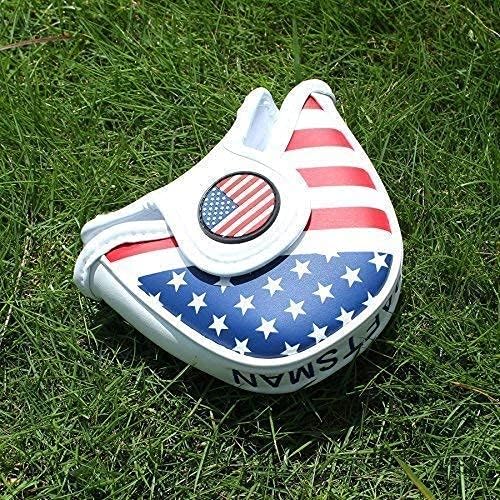 Craftsman Golf Red and White US Flag Neoprene Golf Club Head Cover+1 PC Mallet Putter Cover