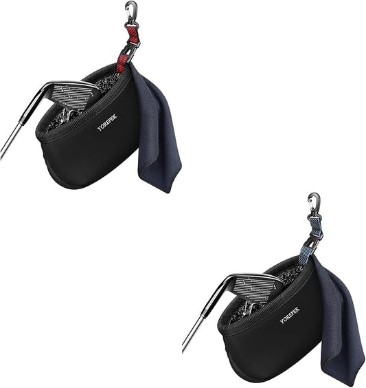 YOREPEK Golf Club Cleaner Bag Red Club Cleaner for Golf Bag Blue