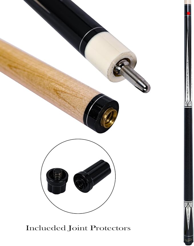 Pool Cue Stick Low Deflection Shaft Billiard Cue Stick with Hard Case 19-20 oz Professional Pool Stick