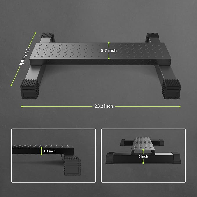Steel Calf Raise Block, Heavy-Duty Standing Calf Machine, Anti-Slip Solid Platform for Calf Stretching, Squats, Foot Stretch, Home Gym Workout Equipment
