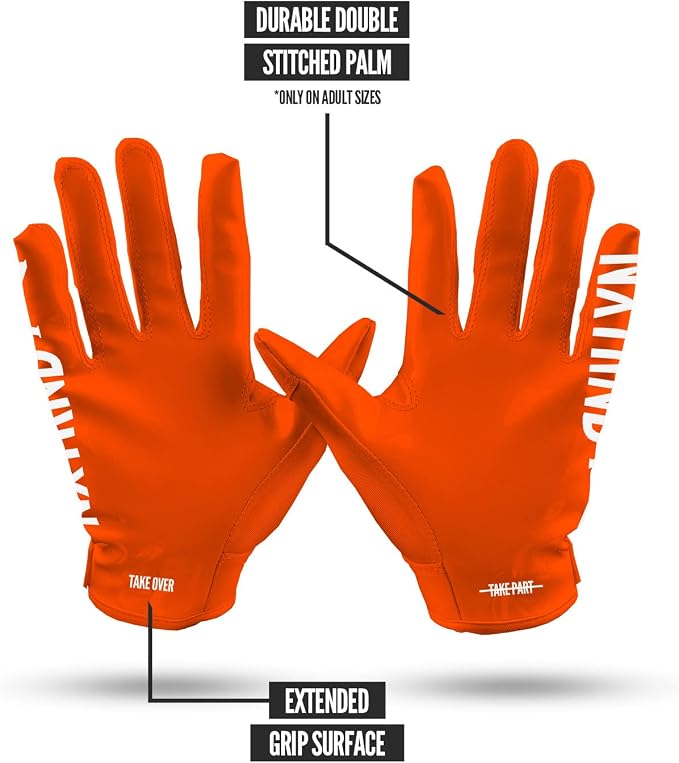 Nxtrnd G1 Pro Men's Football Gloves, Adult Sticky Receiver Gloves