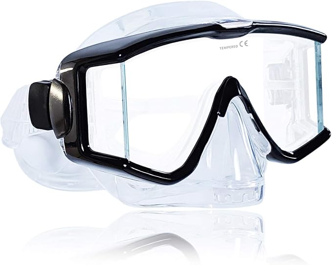 Tilos Single Lens Panoramic Large Wide View Mask for Scuba Diving & Snorkeling