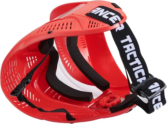 Lancer Tactical High Strength Polyethylene Full Face Airsoft Paintball Mask with Visor