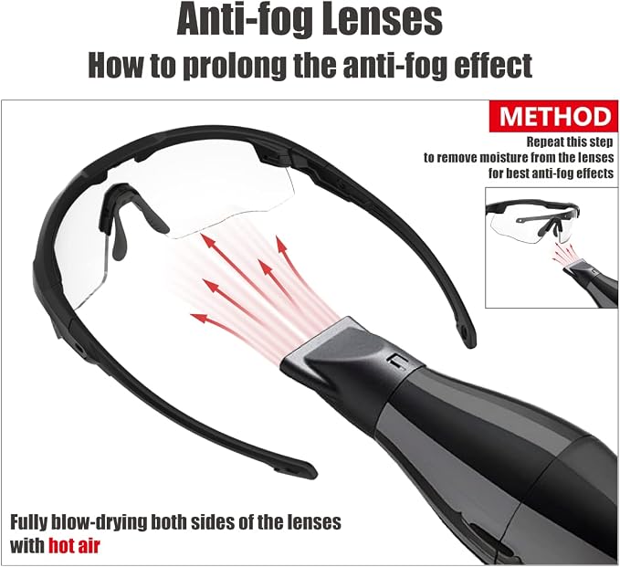 HTS HUNTERSKY Ballistic Tactical Shooting Glasses ANSI Z87+ UV400 Protective Eyewear