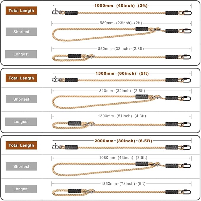 SELEWARE Tree Swing Rope Hammock Tree Straps hanging Kit, Adjustable Rope Fast & Easy to Hang Hammock Chair Swing for Indoor Outdoor Tree Branch Camping Playground Accessories (Beige, 80 Inch, 2 Pack)