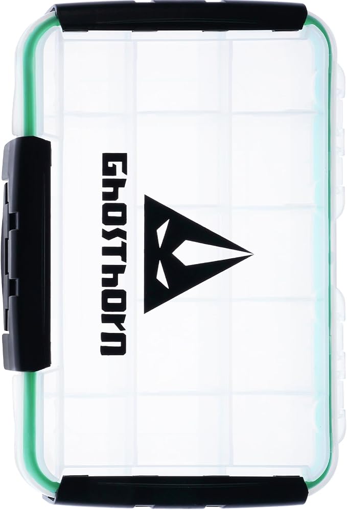 Ghosthorn Waterproof Fishing Tackle Box Organizer 3600 Lure Storage 1 Pack | Clear Tackle Organizer with Removable Dividers for Lures, Hooks and Fishing Gear Portable 3600/3700 Storage Boxes Trays